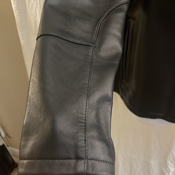 Cole Haan Men's Lambskin Leather Jacket Black Sz: S - Picture 9 of 11